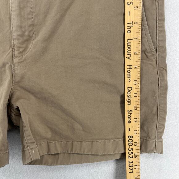 FLINT AND TINDER Short Mens 36 Huckberry 5" 365 Chino Stretch Cotton Brown - Picture 12 of 14
